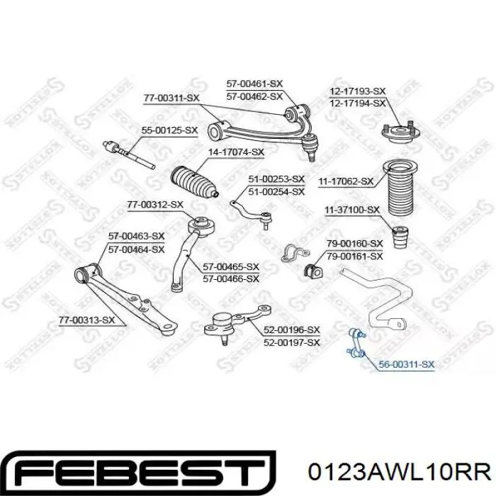 Bieleta estabilizadora trasera derecha CTR CL0616R precio, desde 19,71 EUR