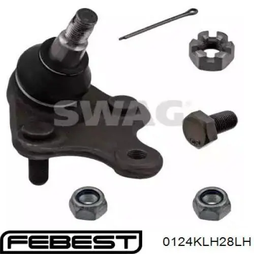 Comprar 0124KLH28LH Febest Triángulo de suspensión delantera, superior izquierda