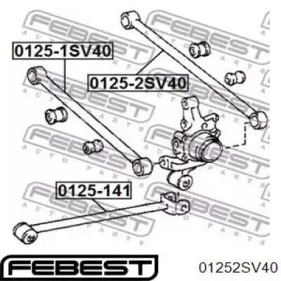 01252SV40 Akitaka brazo suspension inferior trasero izquierdo/derecho