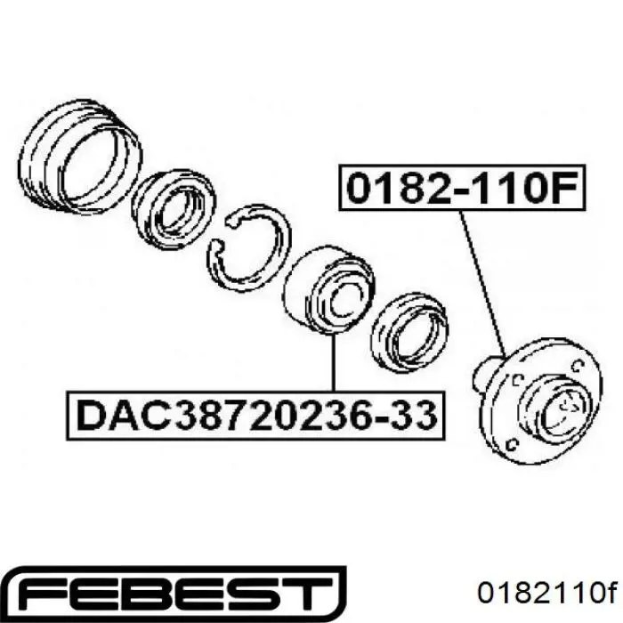 Cubo de rueda delantero Toyota Corolla E11
