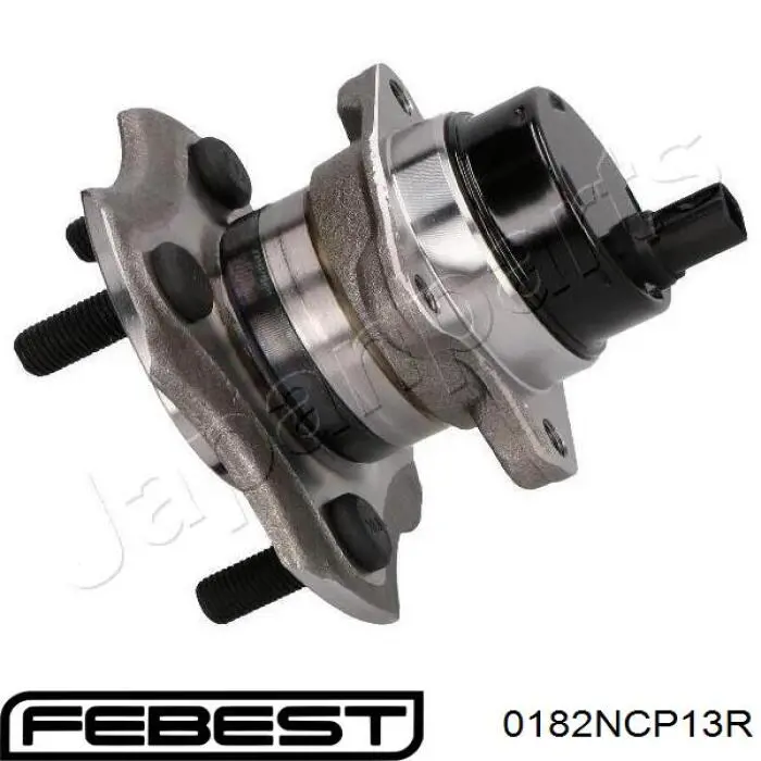 Cubo de rueda trasero 0182NCP13R Febest
