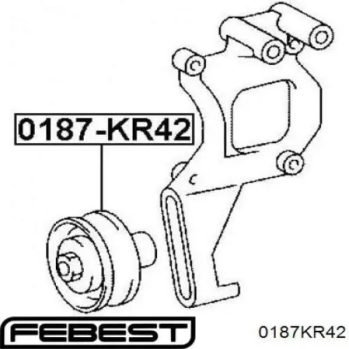 Comprar 0187KR42 Febest Polea tensora, correa poli V