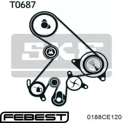 Rodillo intermedio de correa dentada Toyota Corolla E12