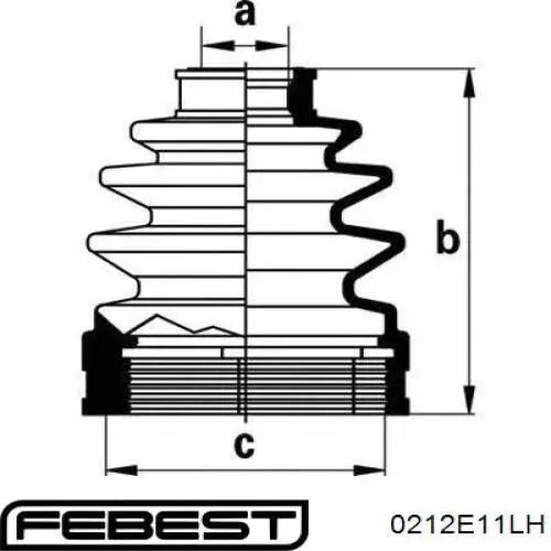 Semieje delantero izquierdo Febest 0212E11LH precio, desde 71,83 EUR