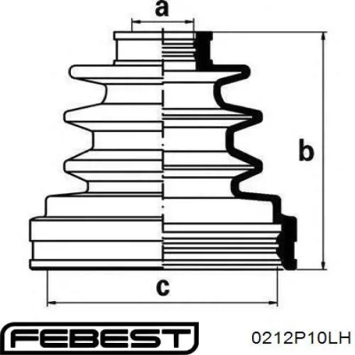Semieje delantero izquierdo Febest 0212P10LH precio, desde 31,84 EUR