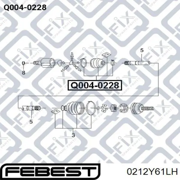Semieje delantero izquierdo Nissan/Infiniti 39101VB001 precio, desde 96,03 EUR