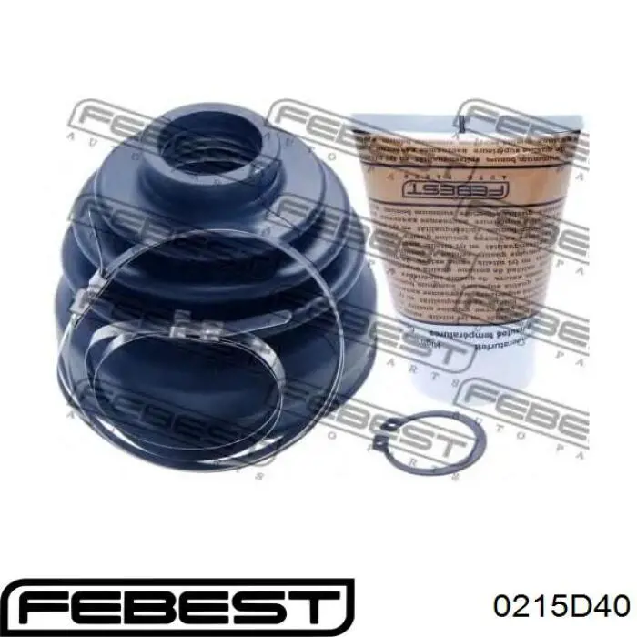 Fuelle de semieje delantero interior 0215D40 Febest