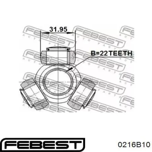 Trípode interior Febest 0216B10