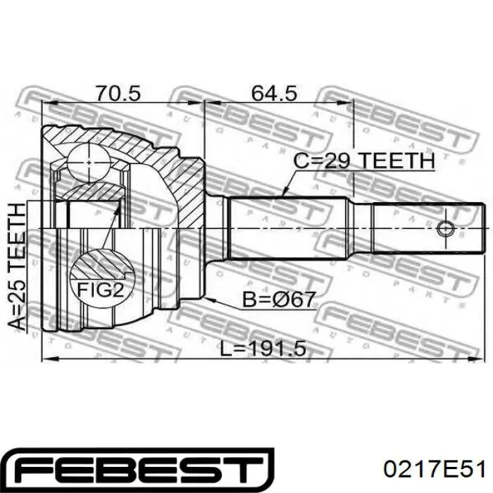 11057 Metalcaucho Fuelle transmisión delantero exterior