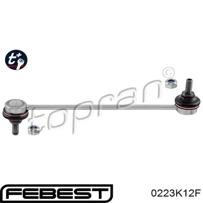 Soporte de la barra estabilizadora delantera Febest 0223K12F