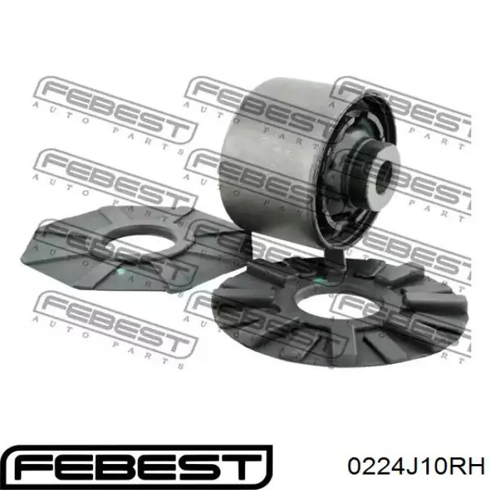 Brazo inferior derecho de la suspensión delantera Febest 0224J10RH