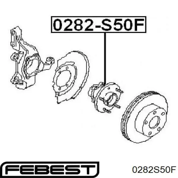Comprar 0282S50F Febest Bujes de ruedas