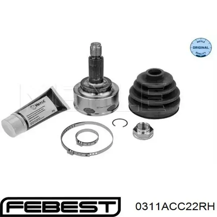 Junta homocinética interna delantera derecha Febest 0311ACC22RH