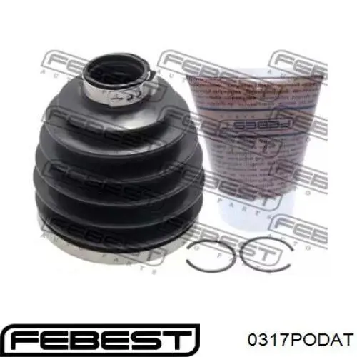 0317PODAT Febest Fuelle transmisión delantero exterior
