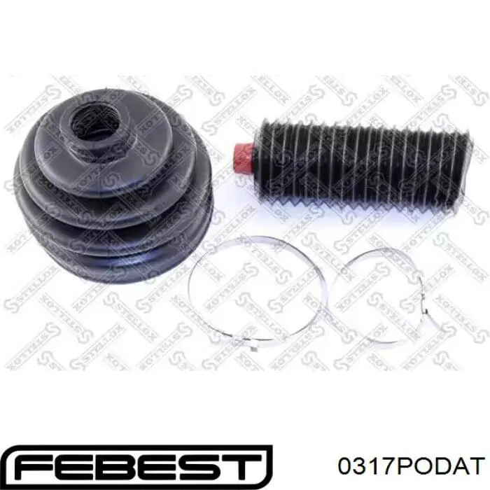 Fuelle semieje delantero exterior Febest 0317PODAT