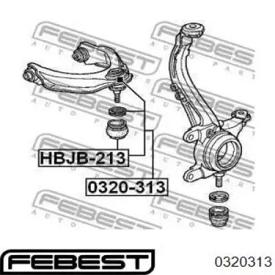Rodamiento superior Febest 0320313
