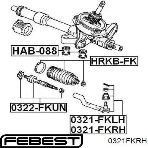 Rótula de barra de acoplamiento Febest 0321FKRH precio, desde 16,82 EUR