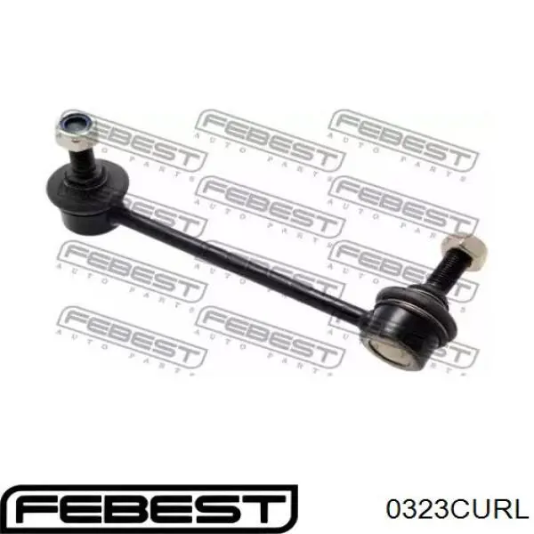 0323CURL Febest barra estabilizadora trasera izquierda