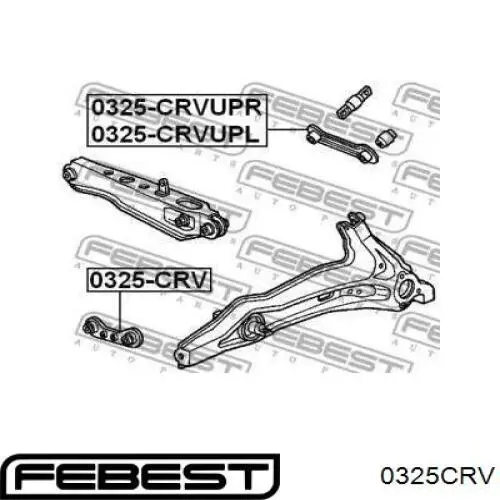 0325-CRV Febest brazo de suspension trasera