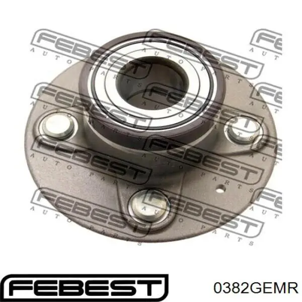 0382GEMR Febest cubo de rueda trasero