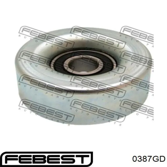 0387-GD Febest rodillo, correa trapecial poli v