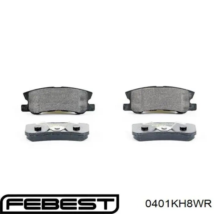 Comprar 0401KH8WR Febest Pastillas de freno traseras