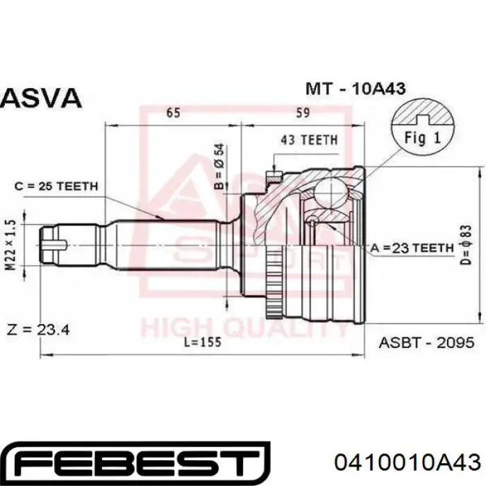 Comprar MB620899 Mitsubishi Junta homocinetica