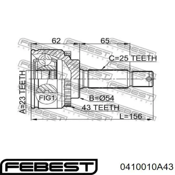 Junta homocinetica MB620899 Mitsubishi