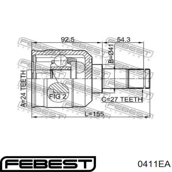 MN171196 Market (OEM) junta homocinética interior delantera