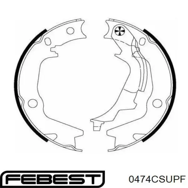 Comprar 0474CSUPF Febest Pasador guía superior de la pinza de freno delantera