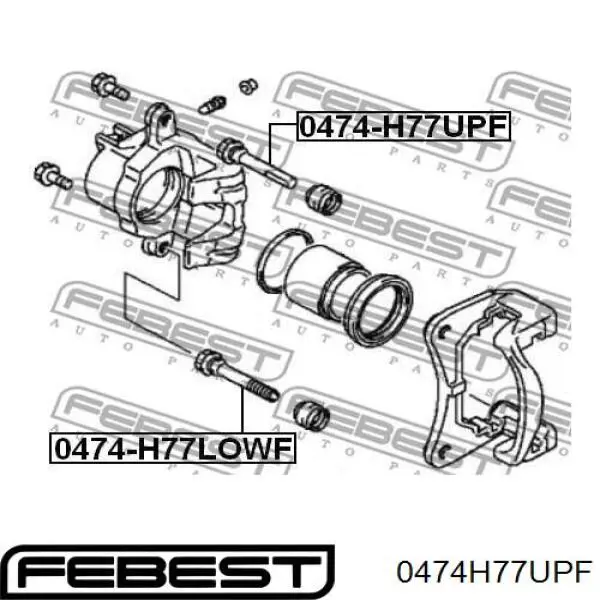 Pasador guía superior de la pinza de freno delantera Mitsubishi MR334902 precio, desde 11,45 EUR