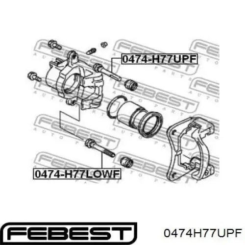 Comprar MR334902 Mitsubishi Pasador guía superior de la pinza de freno delantera