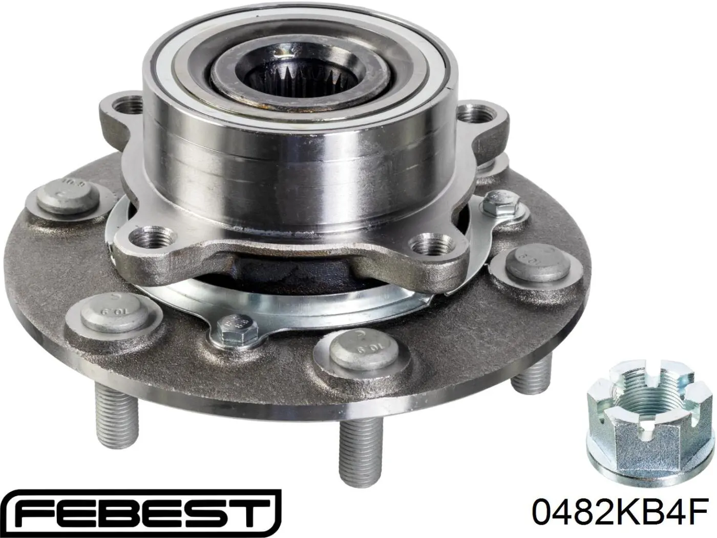 Buje de rueda delantero 0482KB4F Febest