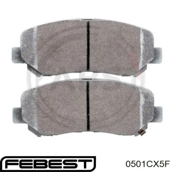 0501CX5F Febest pastillas de freno delanteras