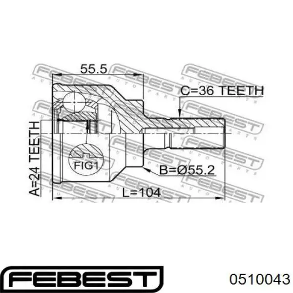 Comprar GR282560X Mazda Junta homocinetica