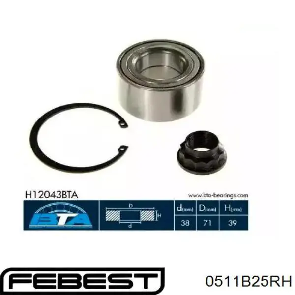 Junta homocinética interna delantera derecha MD1922520A Mazda
