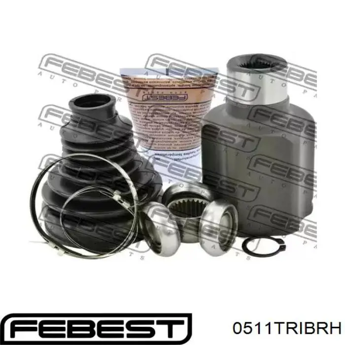0511-TRIBRH Febest junta homocinética interior delantera