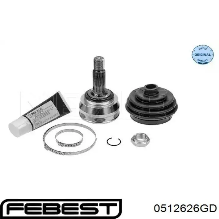 Comprar 0512626GD Febest Eje intermedio de transmisión