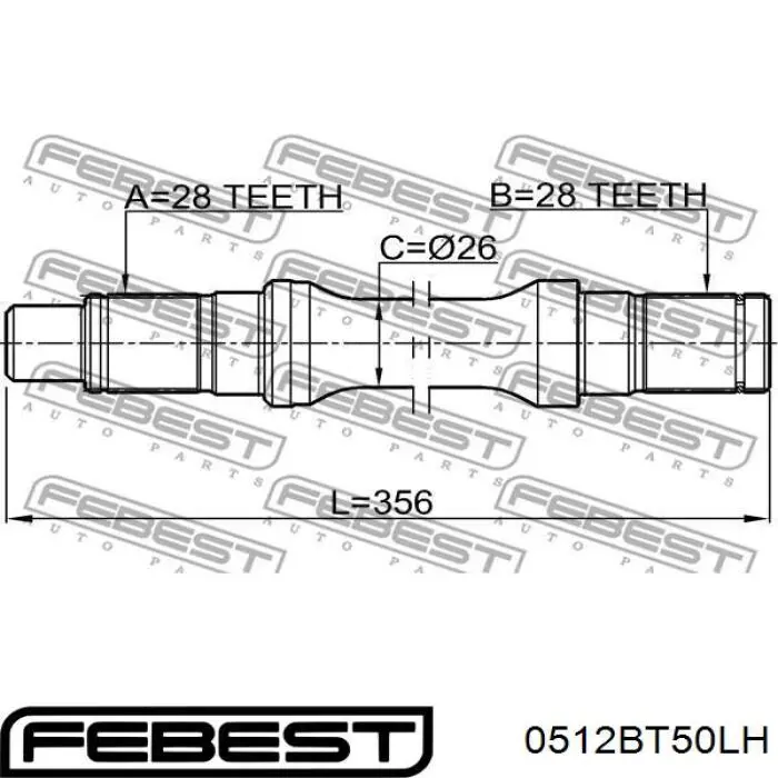 0512BT50LH Febest