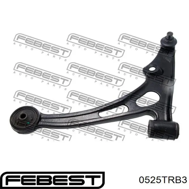 Brazo transversal izquierdo de suspensión trasera Febest 0525TRB3