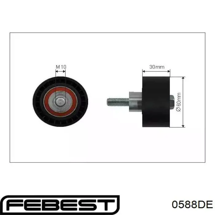 Rodillo intermedio de correa dentada Ford Fiesta JH, JD