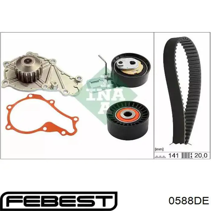 Rodillo intermedio de correa dentada Ford Fiesta JH, JD