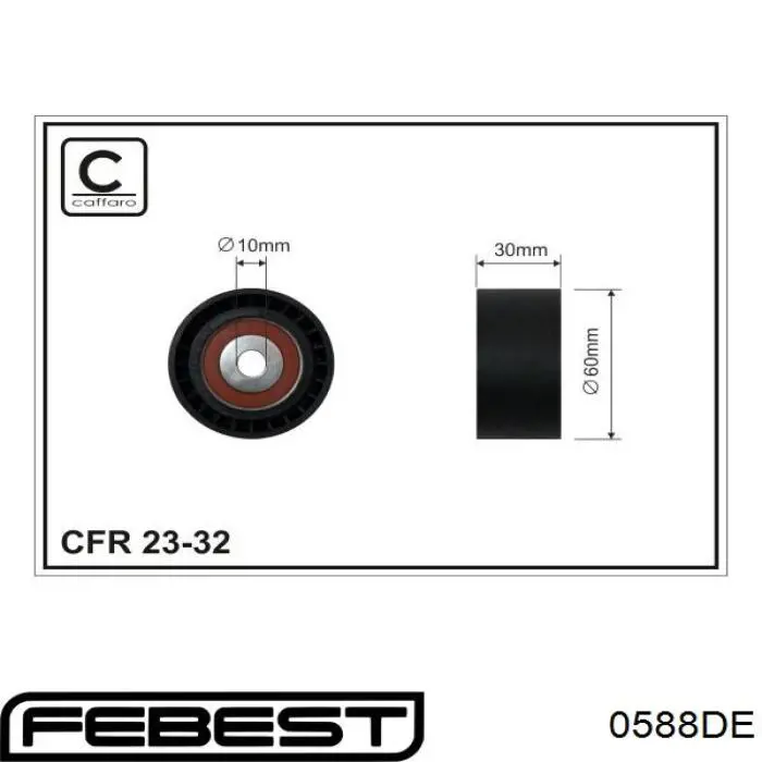 Rodillo intermedio de correa dentada Ford Fiesta JH, JD
