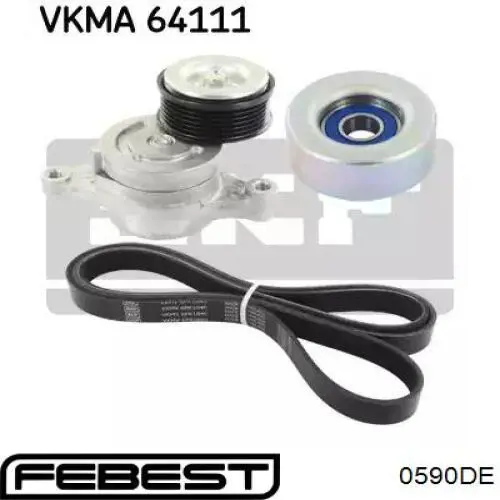 ADM57651 Blue Print Tensor de correa de alternador
