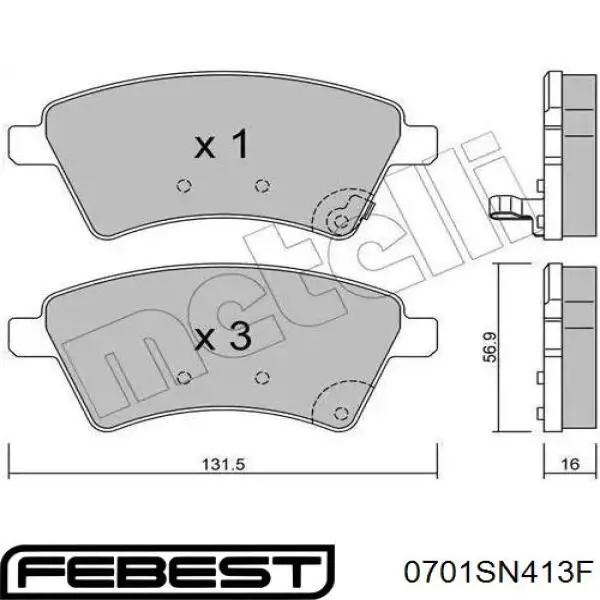 Pastillas de freno delanteras Suzuki Jimny FJ