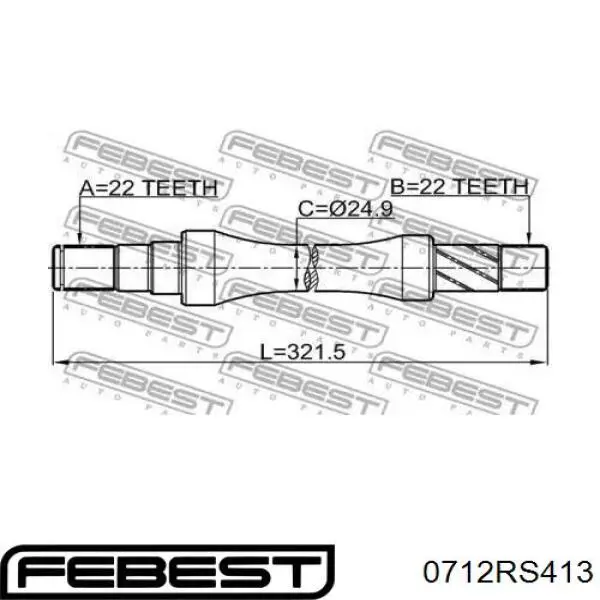 Semieje delantero derecho Suzuki 2780086G20 precio, desde 106,93 EUR