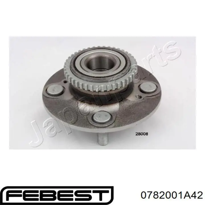 0782001A42 Febest cubo de rueda trasero