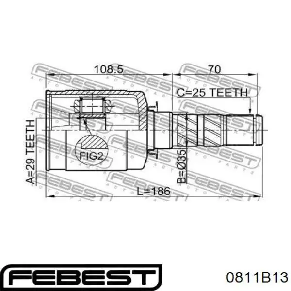 Comprar 28392SC001 Subaru Junta homocinética interna delantera