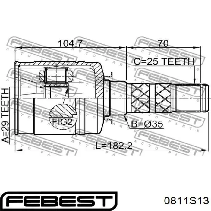 Junta homocinética interna delantera Subaru 28392SG000 precio, desde 95,61 EUR
