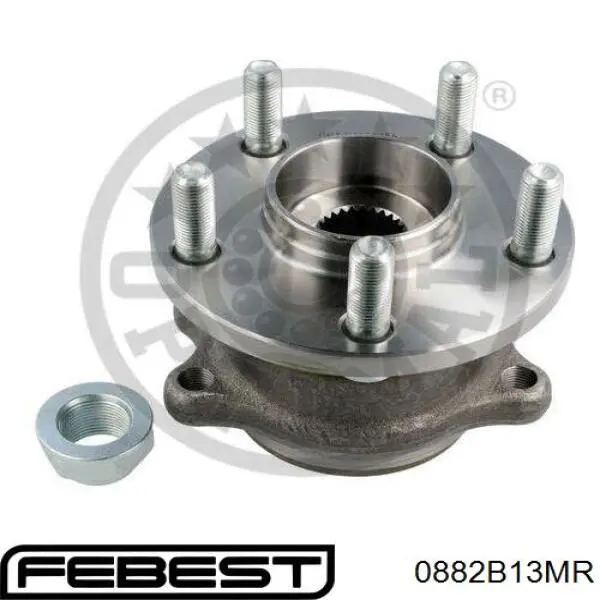 Comprar 0882B13MR Febest Cubo de rueda, Eje trasero